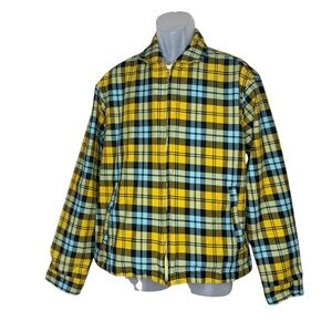 Urban Outfitters Yellow and Blue Plaid Jacket